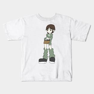 Anime cartoony girl y2k-3 Kids T-Shirt